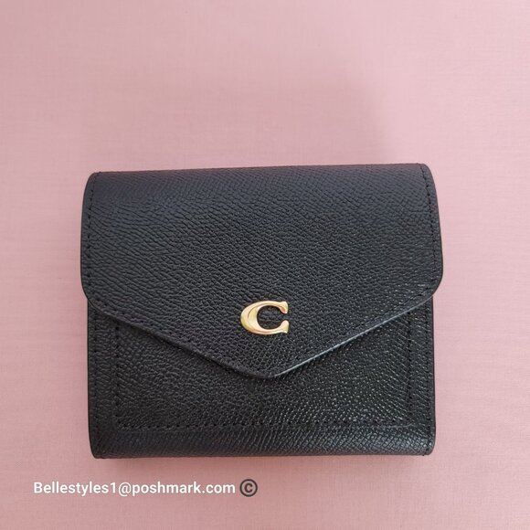 COACH Wyn Crossgrain Leather Small Leather Wallet- Black color π$89. β - Picture 5 of 16